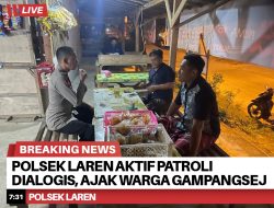 Polsek Laren Aktif Patroli Dialogis, Ajak Warga Gampangsejati Jaga Kamtibmas